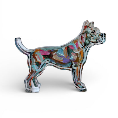 "Pitbull Abstract" acrylic