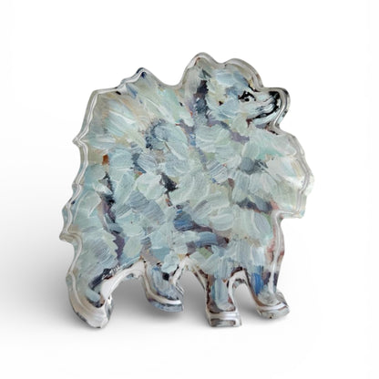 "Pomeranian White" acrylic