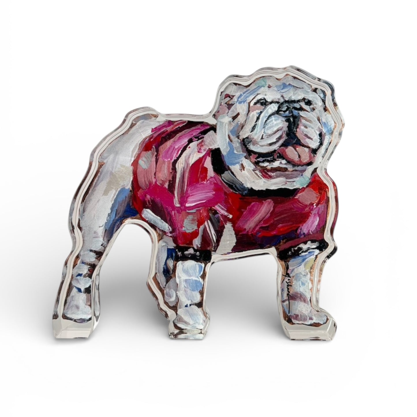 "Bulldog Red" acrylic