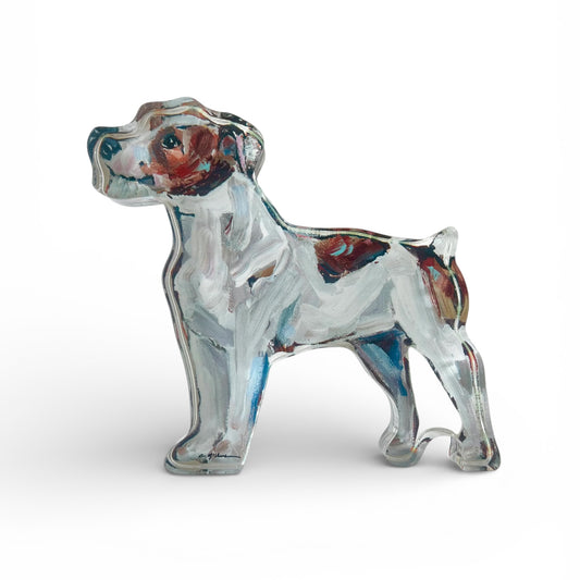 "Jack Russell Wire-haired" acrylic