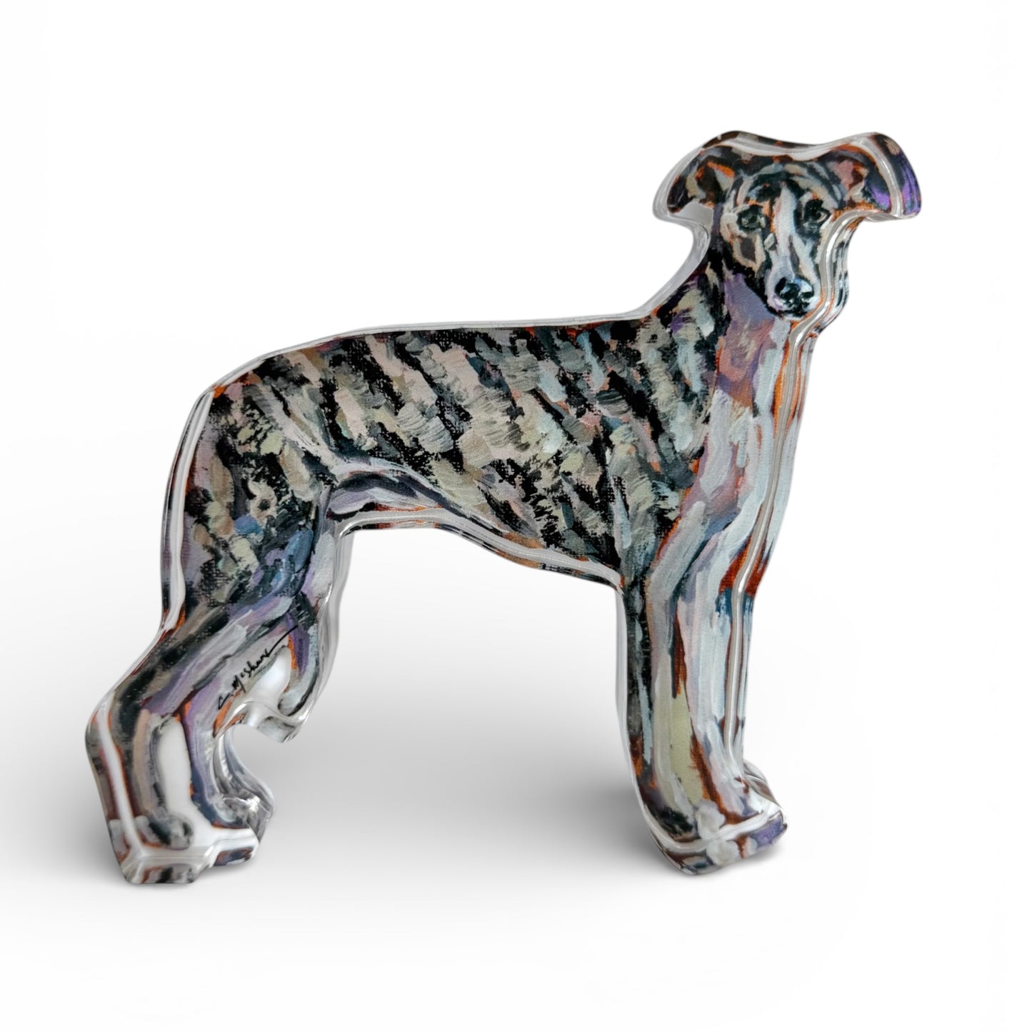 "Whippet" acrylic