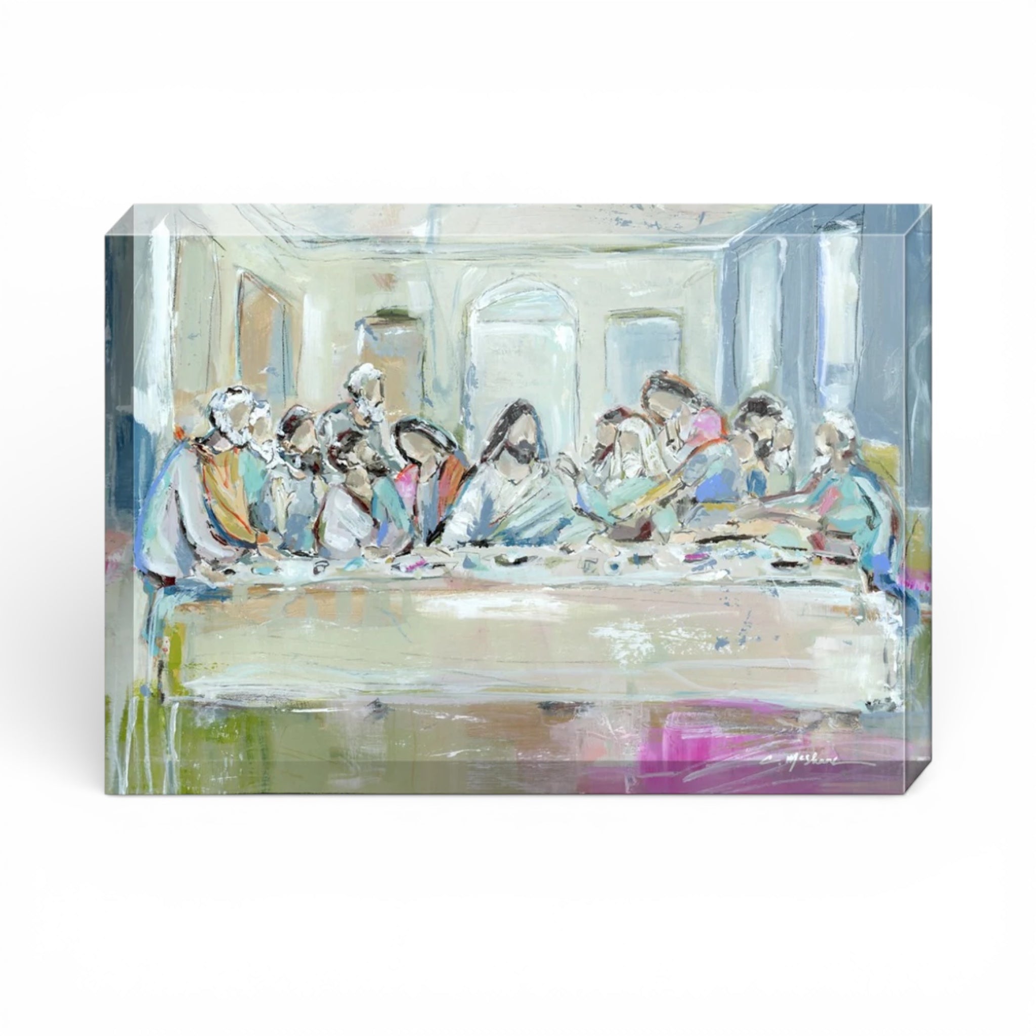 Legacy Meal II Last Supper Acrylic Tabletop Art – Chelsea McShane Art