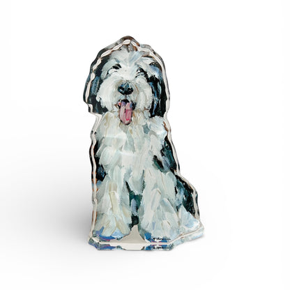 "Sheepadoodle I" acrylic