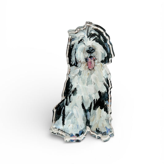 "Sheepadoodle II" acrylic