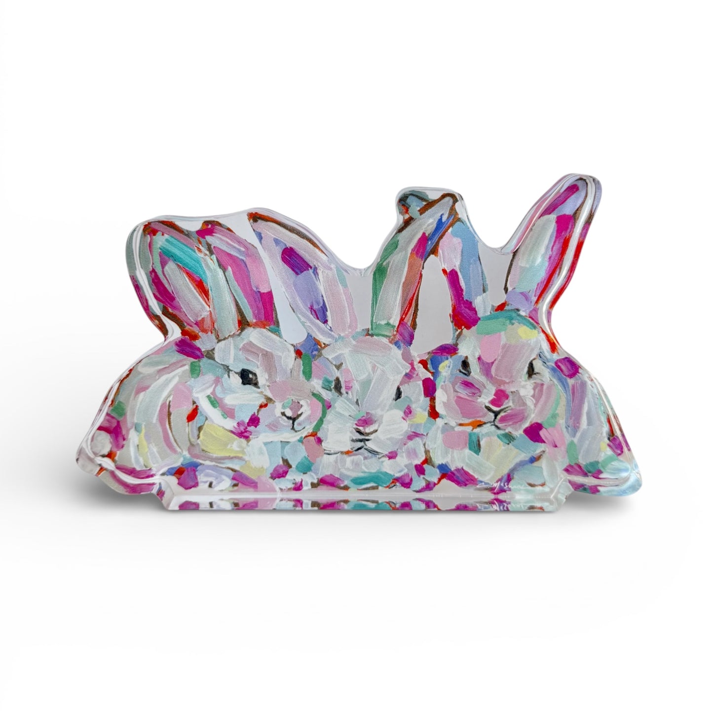 "Hip Hap Hop" bunny acrylic