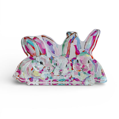 "Hip Hap Hop" bunny acrylic