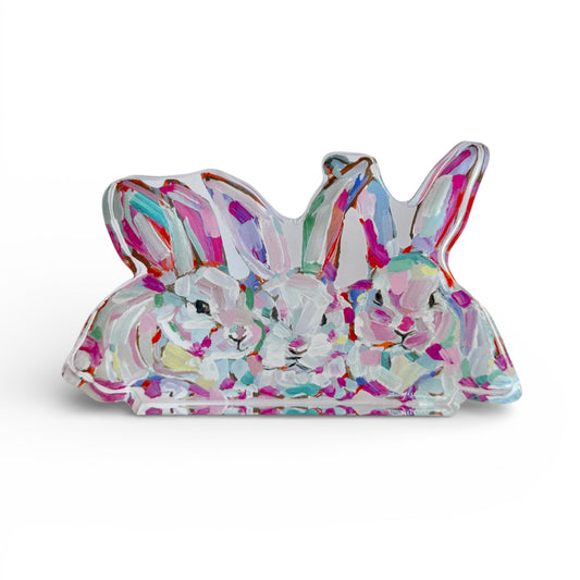 "Hip Hap Hop" bunny acrylic