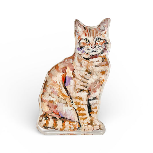 "Ginger Tabby Cat" acrylic