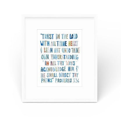 Proverbs 3: 5-6 BLUES on paper