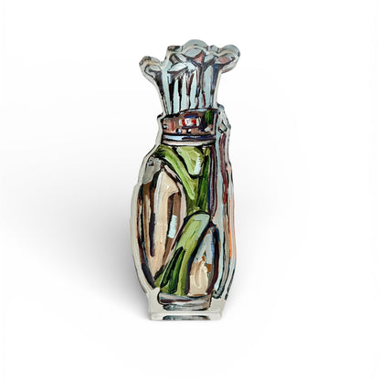 "Golf Clubs" acrylic