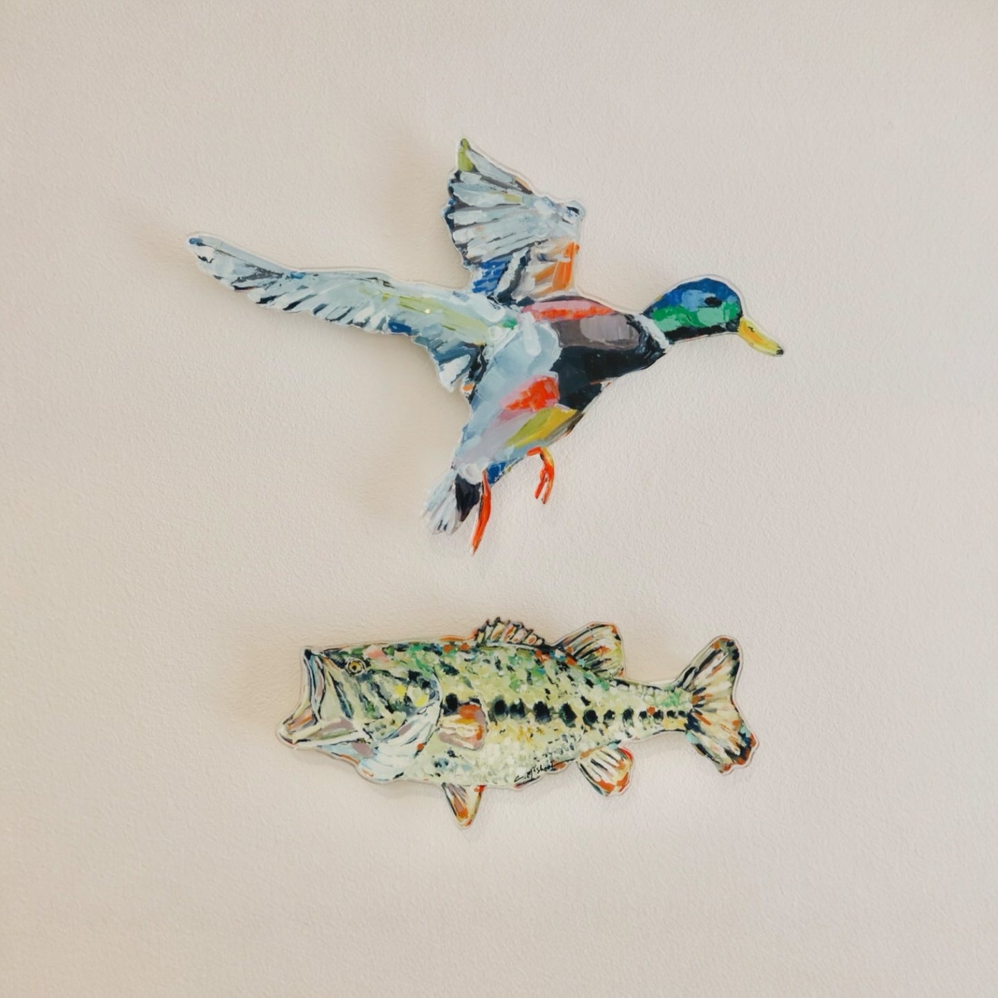"Gone Fishin" Acrylic Wall Contour