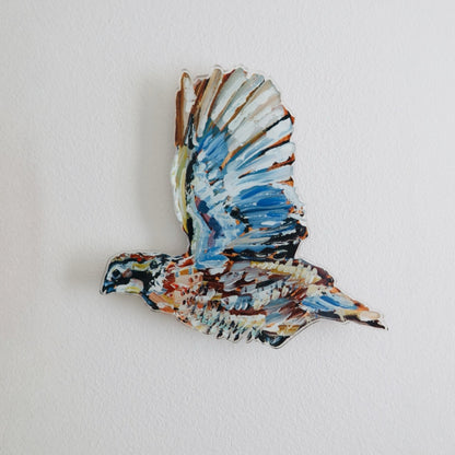 "Quail" Acrylic Wall Contour