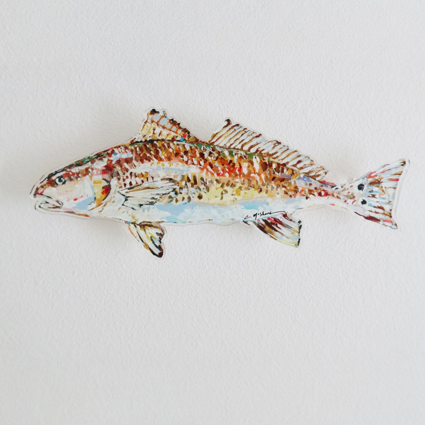 "Redfish" Acrylic Wall Contour