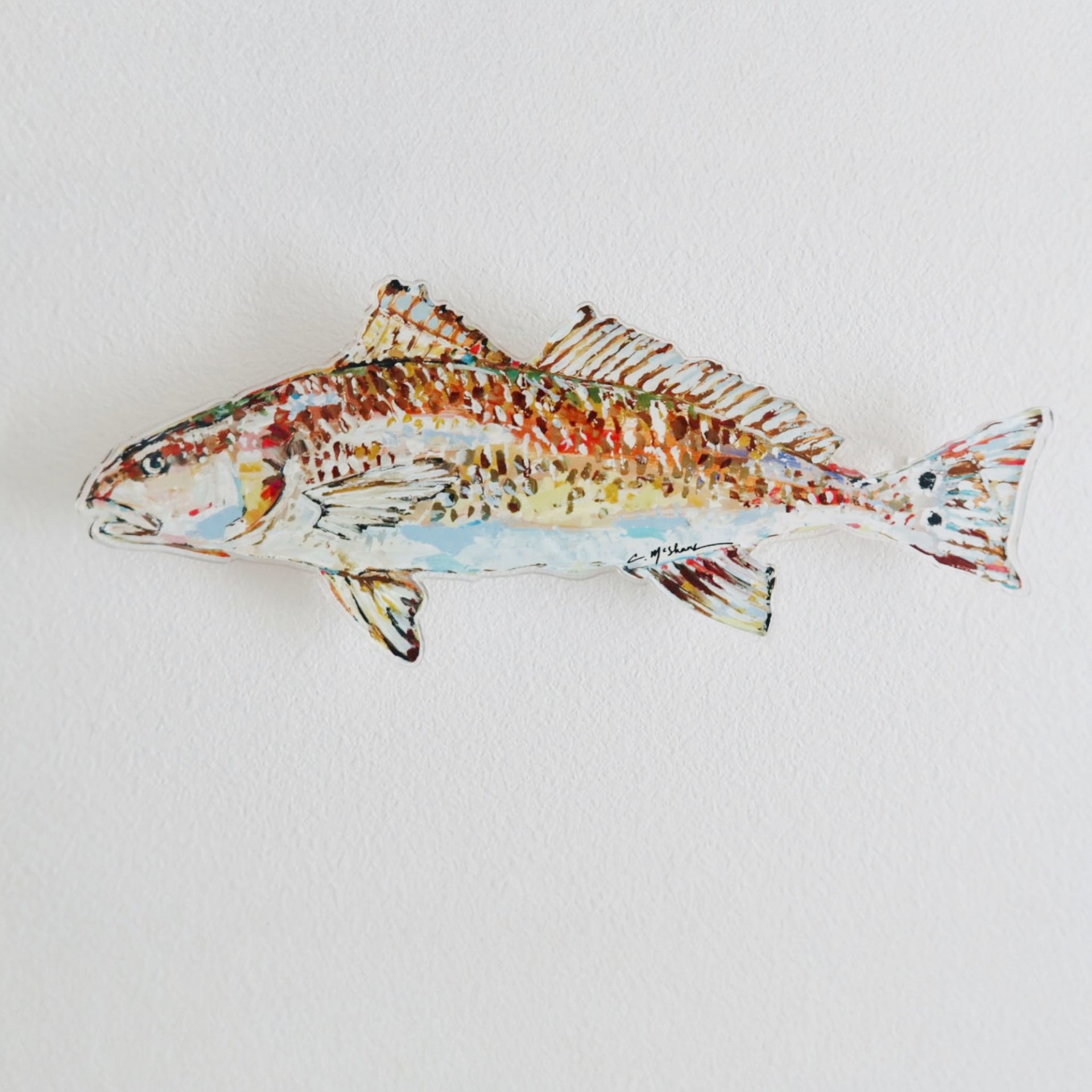 "Redfish" Acrylic Wall Contour