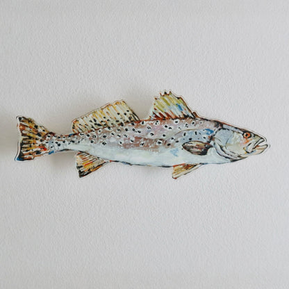 "Speckled Sea trout" Acrylic Wall Contour