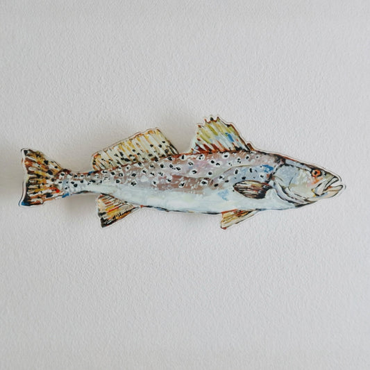"Speckled Sea trout" Acrylic Wall Contour