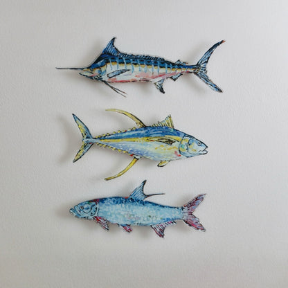 "Blue Marlin" Acrylic Wall Contour