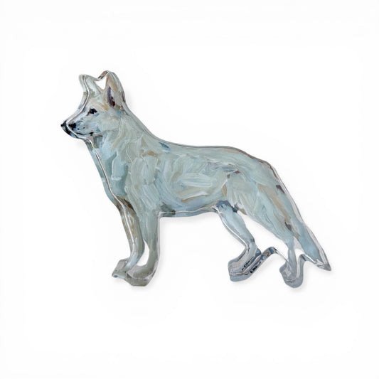 "German Shepherd white" acrylic