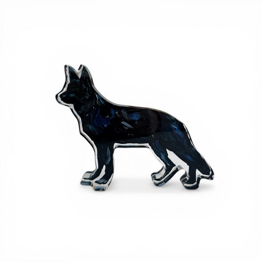 "German Shepherd black" acrylic