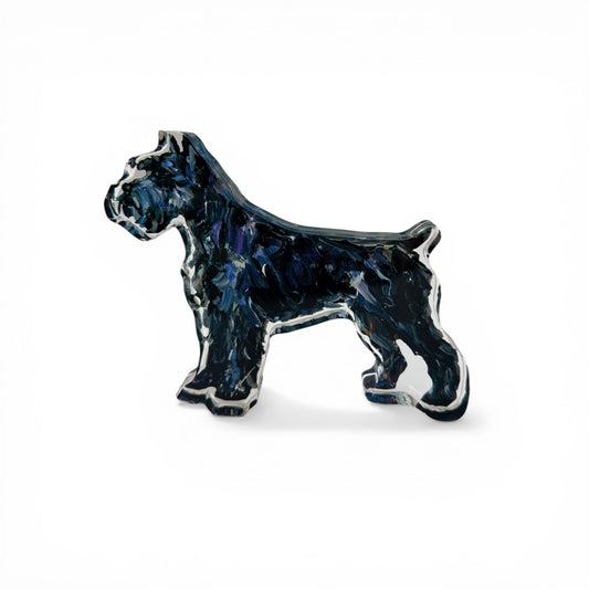 "Schnauzer black" acrylic