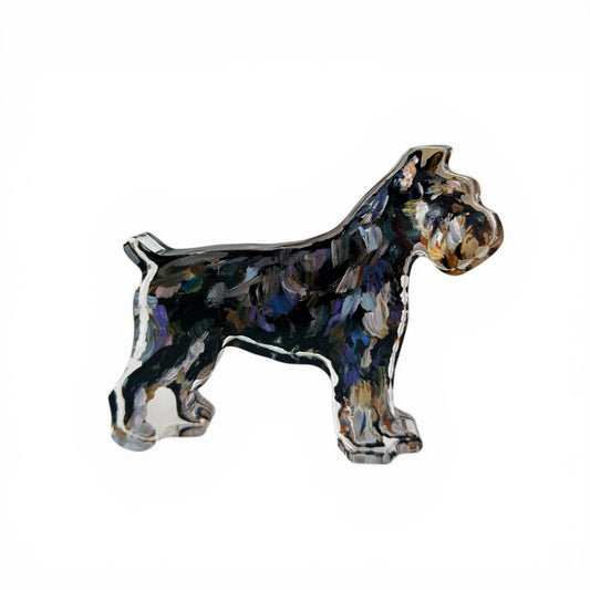 "Schnauzer abstract" acrylic