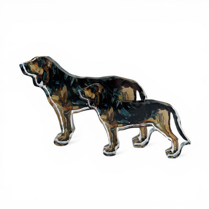 "Bloodhound" acrylic