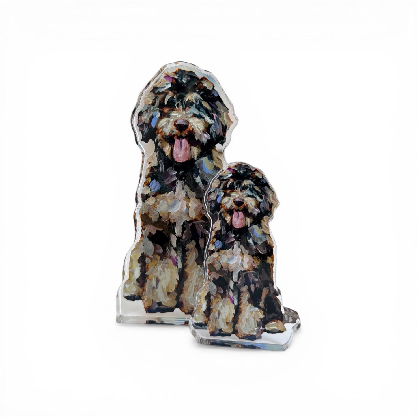 "Bernedoodle chocolate" acrylic