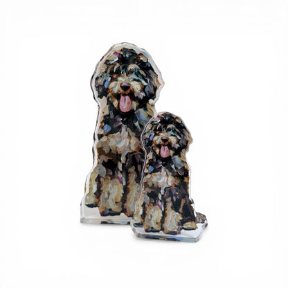 "Bernedoodle chocolate" acrylic