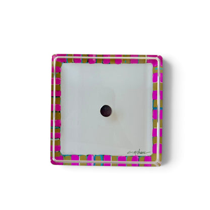 Pink Magnet Block | Interchangeable Acrylic Tabletop Display