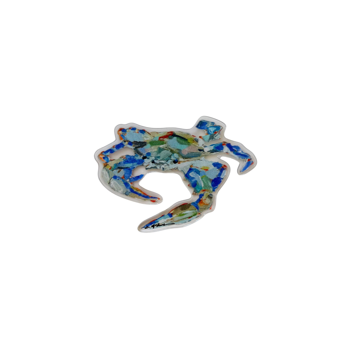 Coastal Crab & Lobster Acrylic Magnets | Interchangeable Tabletop & Refrigerator Magnet