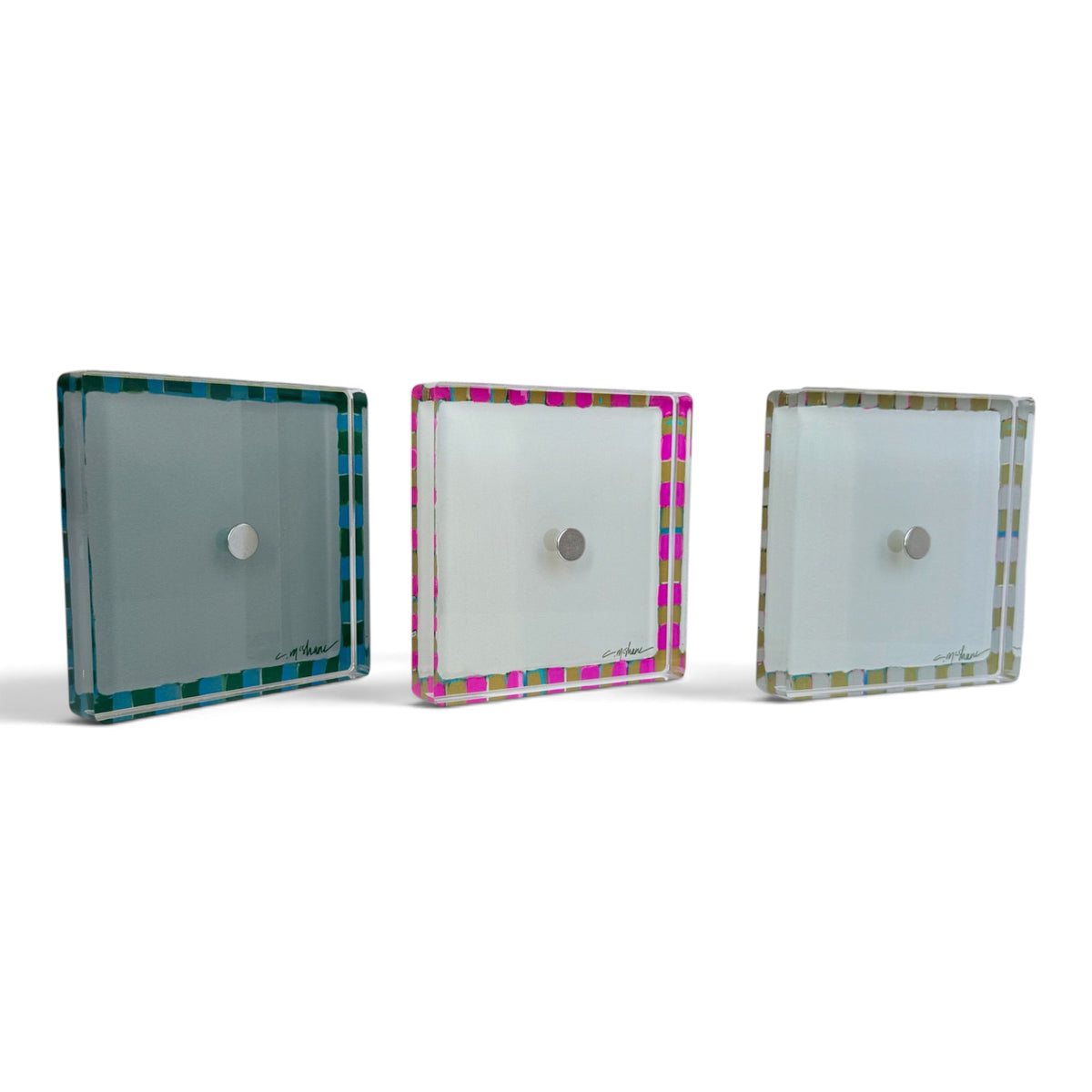 Tan Magnet Block | Interchangeable Acrylic Tabletop Display