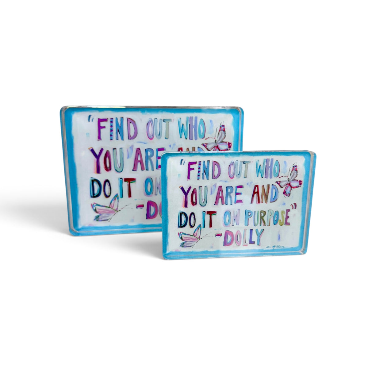 Purposefully You Dolly Acrylic Tabletop Art