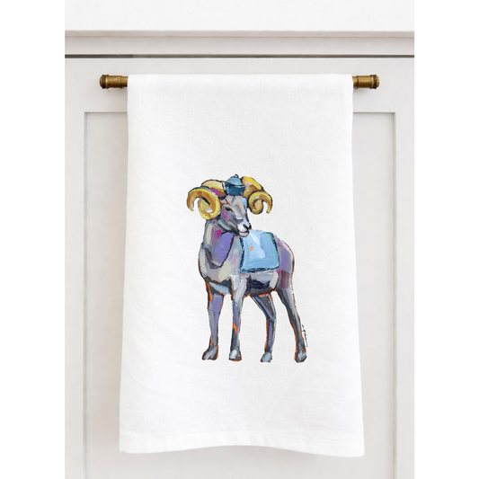 "Rams" Tea Towel