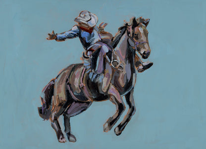 "Rodeo Cowboy" on canvas