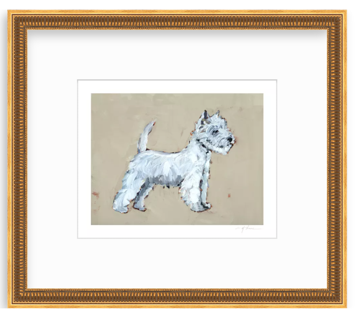 "Westie" on paper