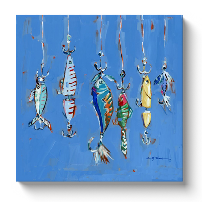 "Hooked On You" on canvas