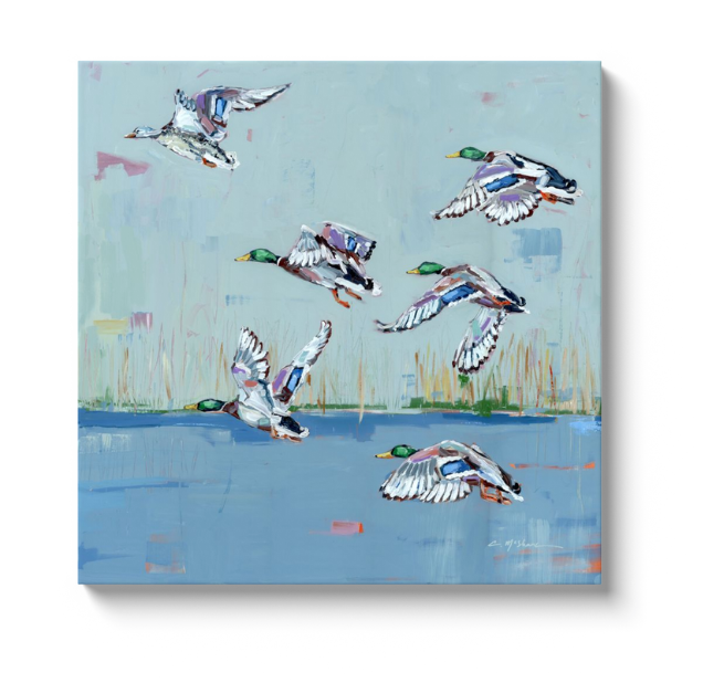 "Coastal Mallards" on canvas