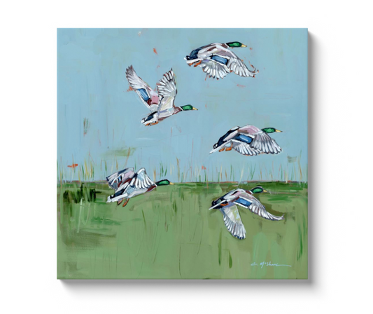 "Marsh Migration" on canvas