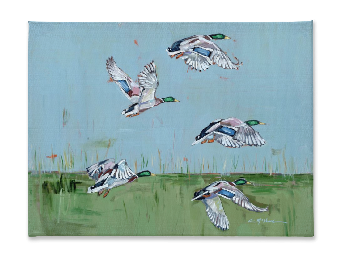 "Marsh Migration" on canvas