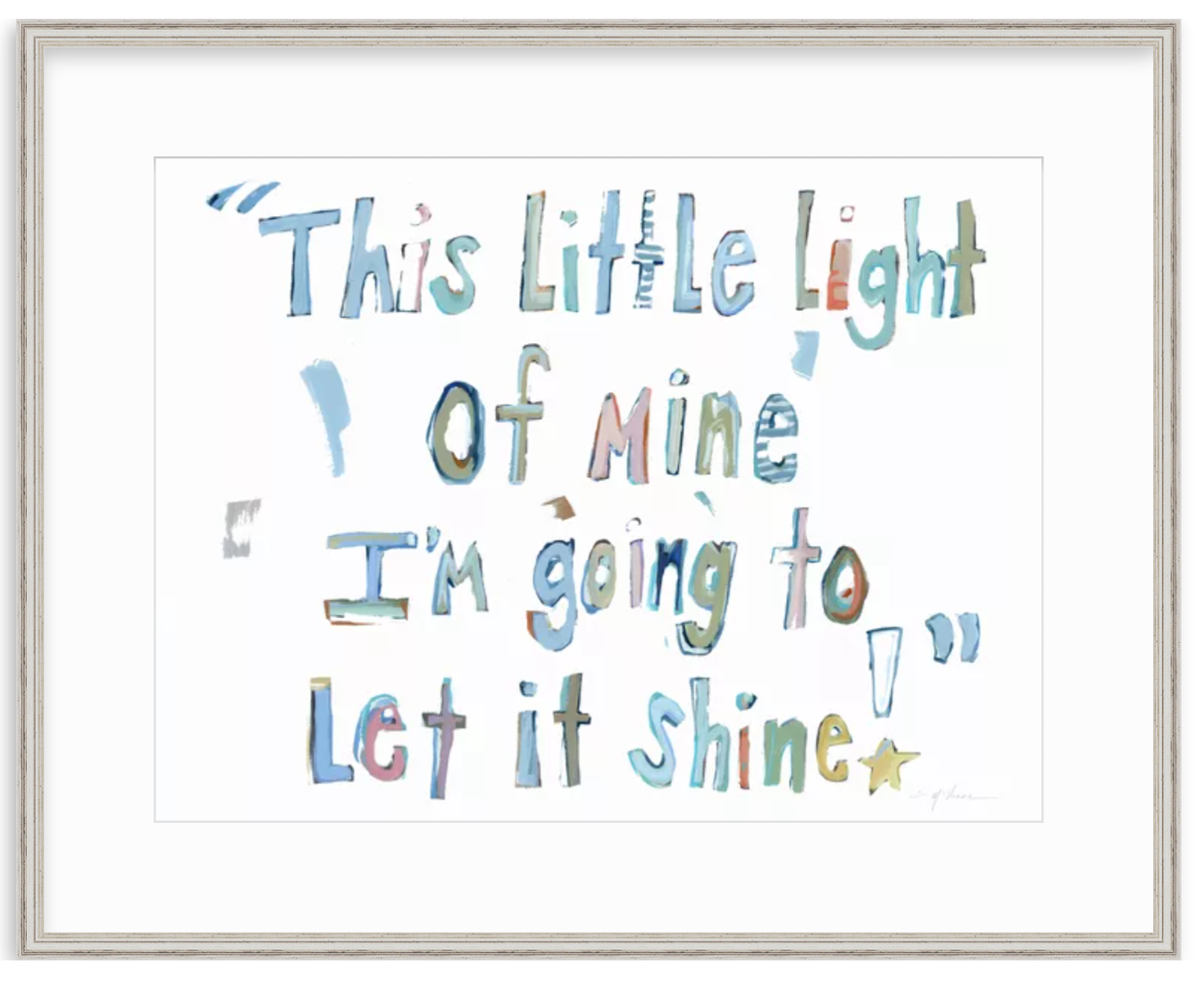 Light Of Mine on paper