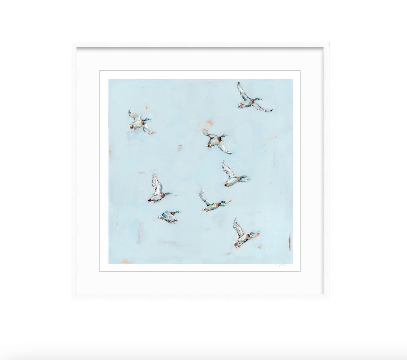 "Free Flying" on paper