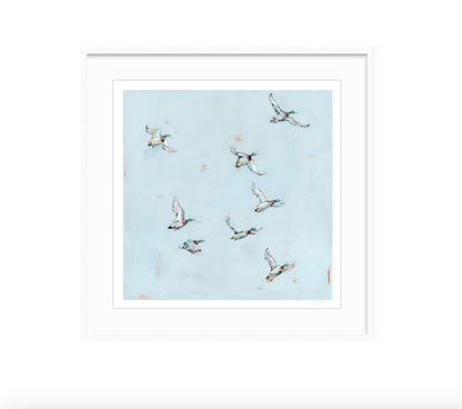 "Free Flying" on paper