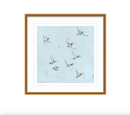 "Free Flying" on paper