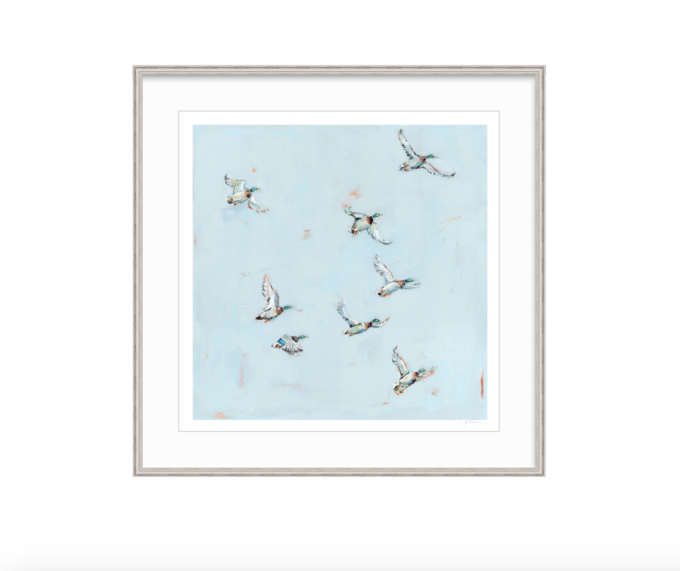 "Free Flying" on paper