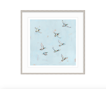 "Free Flying" on paper