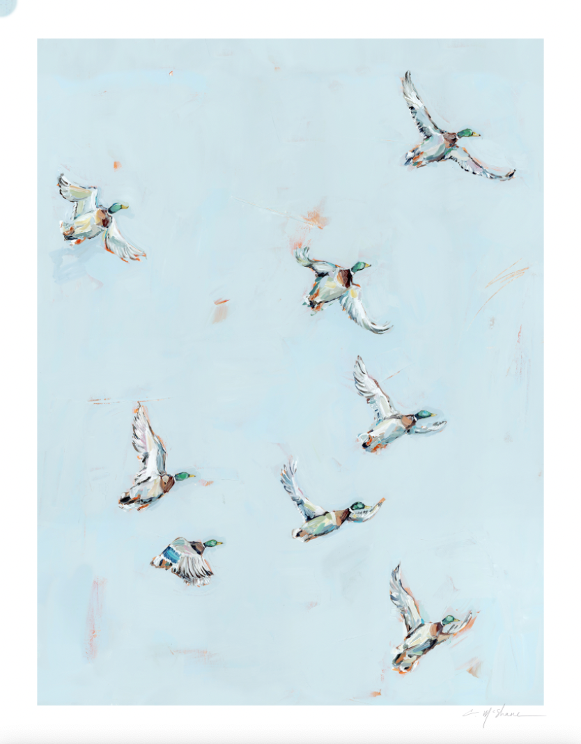 "Free Flying" on paper
