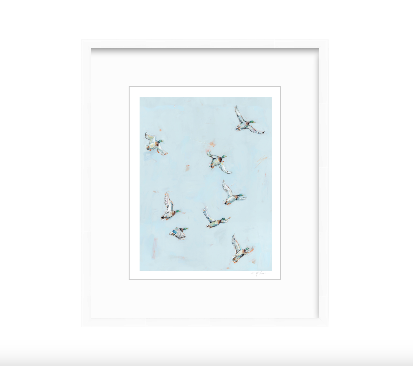 "Free Flying" on paper