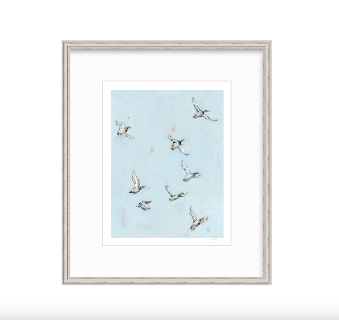 "Free Flying" on paper