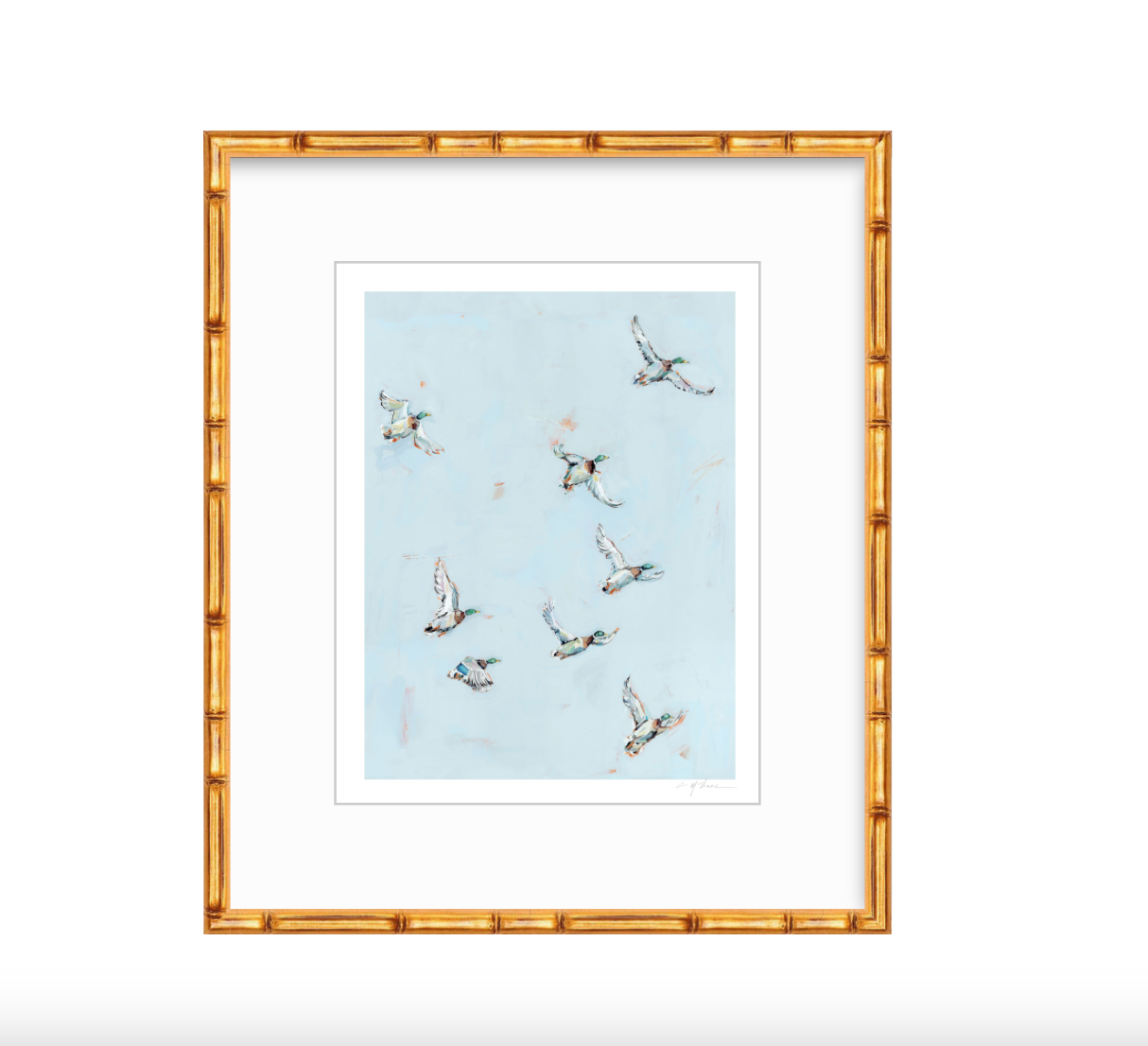"Free Flying" on paper