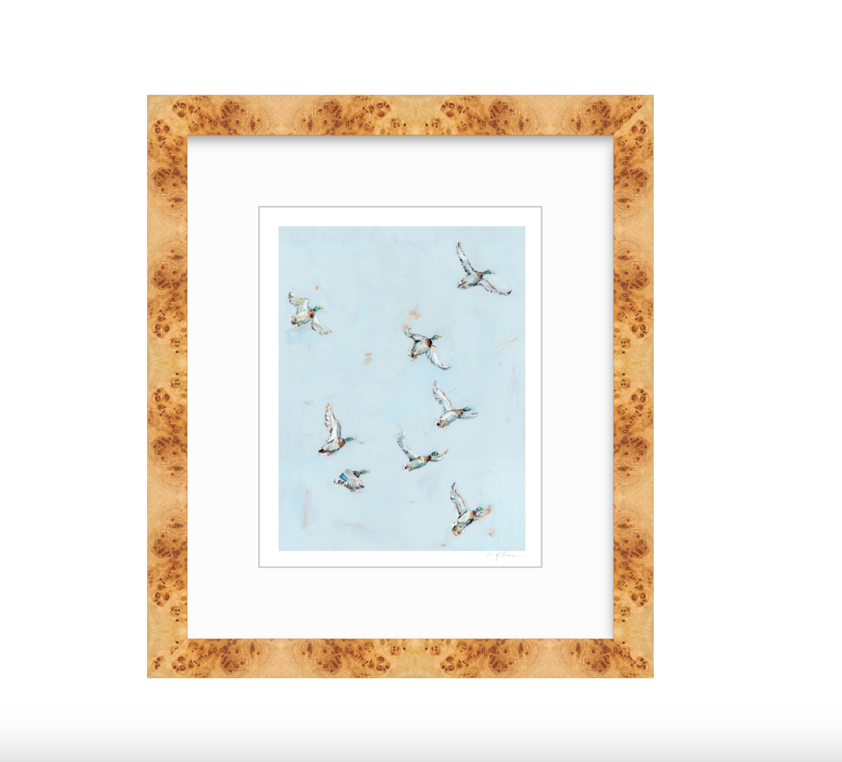 "Free Flying" on paper